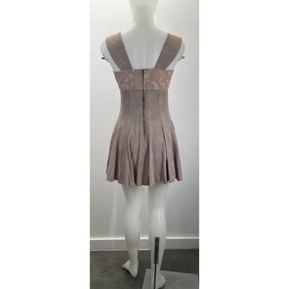 Vintage 90s Alyn Paige Fit Flare Mini Sun Dress Cottage Romantic Whimsy Size 7/8 - Picture 2 of 13